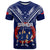 Personalised Samoa Rugby T Shirt World Cup 2023 Siamupini Siva Tau LT7 Blue - Polynesian Pride