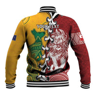 Mate Ma'a Tonga Vs Australia Rugby Personalized Baseball Jacket Special Mascots LT7 - Polynesian Pride