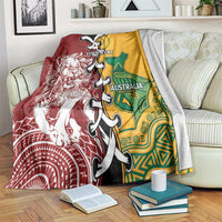 Mate Ma'a Tonga Vs Australia Rugby Personalized Blanket Special Mascots LT7 Colorful - Polynesian Pride