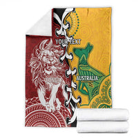 Mate Ma'a Tonga Vs Australia Rugby Personalized Blanket Special Mascots LT7 - Polynesian Pride