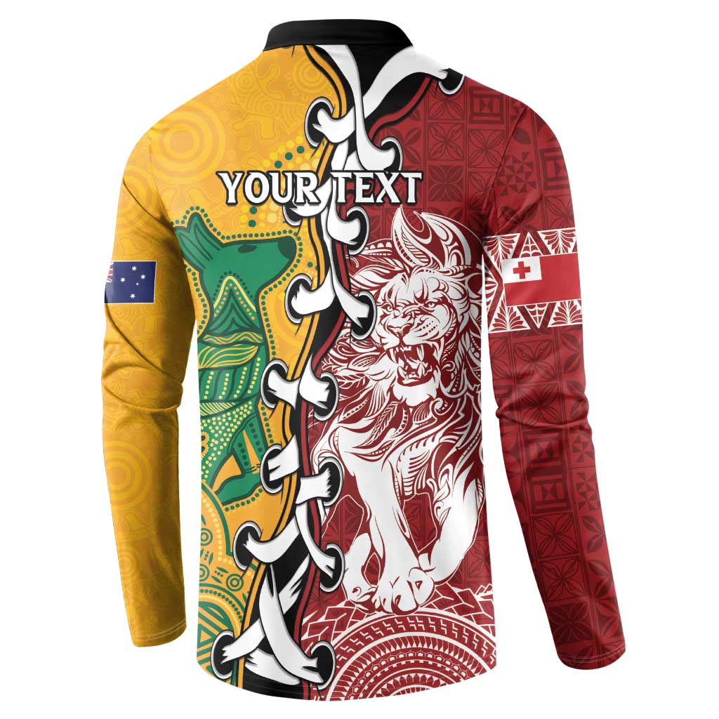 Mate Ma'a Tonga Vs Australia Rugby Personalized Button Sweatshirt Special Mascots LT7 - Polynesian Pride