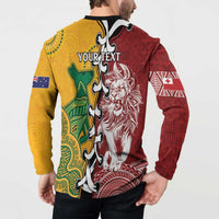 Mate Ma'a Tonga Vs Australia Rugby Personalized Button Sweatshirt Special Mascots LT7 - Polynesian Pride