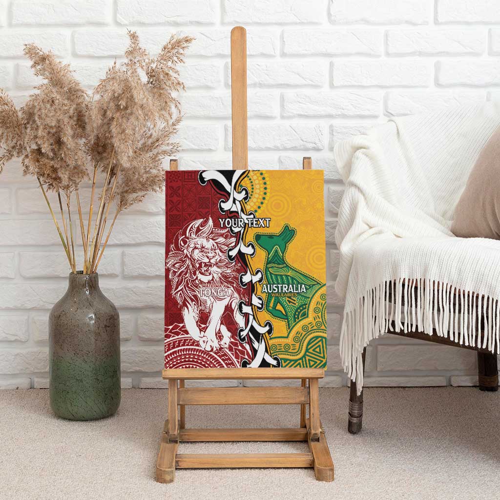 Mate Ma'a Tonga Vs Australia Rugby Personalized Canvas Wall Art Special Mascots LT7 - Polynesian Pride