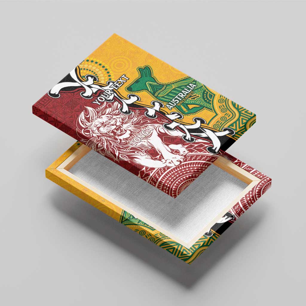 Mate Ma'a Tonga Vs Australia Rugby Personalized Canvas Wall Art Special Mascots LT7 - Polynesian Pride