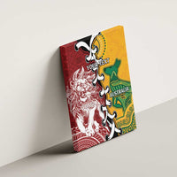 Mate Ma'a Tonga Vs Australia Rugby Personalized Canvas Wall Art Special Mascots LT7 - Polynesian Pride