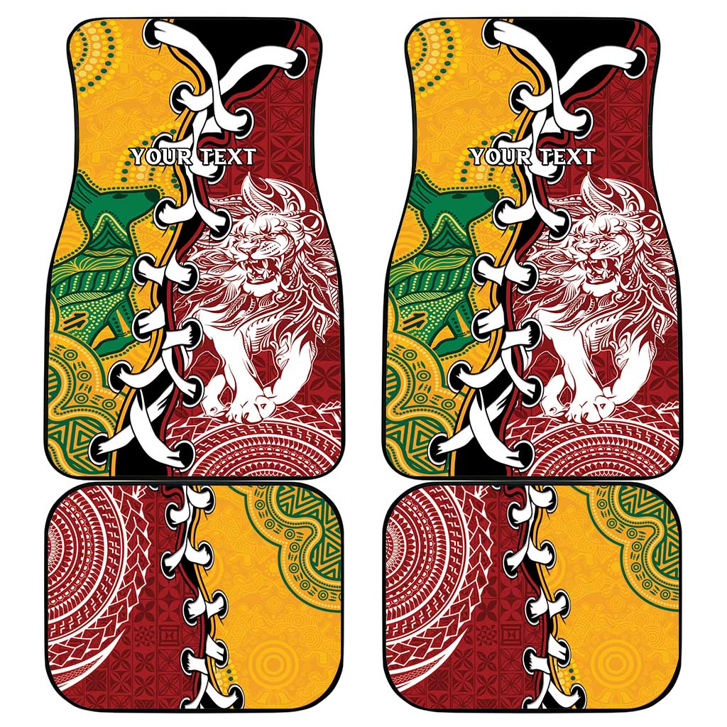 Mate Ma'a Tonga Vs Australia Rugby Personalized Car Mats Special Mascots LT7 - Polynesian Pride