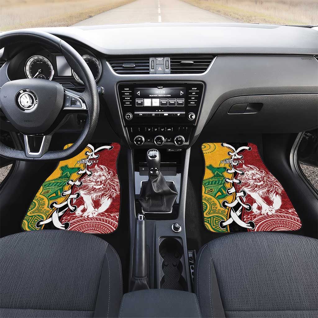 Mate Ma'a Tonga Vs Australia Rugby Personalized Car Mats Special Mascots LT7 Set 2pcs - Front Colorful - Polynesian Pride