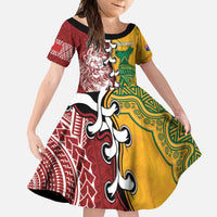 Mate Ma'a Tonga Vs Australia Rugby Personalized Family Matching Tank Maxi Dress and Hawaiian Shirt Special Mascots