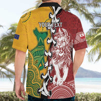 Mate Ma'a Tonga Vs Australia Rugby Personalized Hawaiian Shirt Special Mascots LT7 - Polynesian Pride