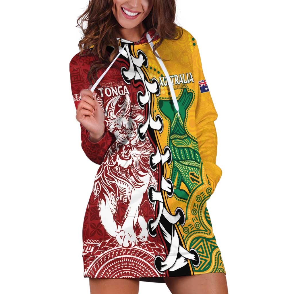 Mate Ma'a Tonga Vs Australia Rugby Personalized Hoodie Dress Special Mascots