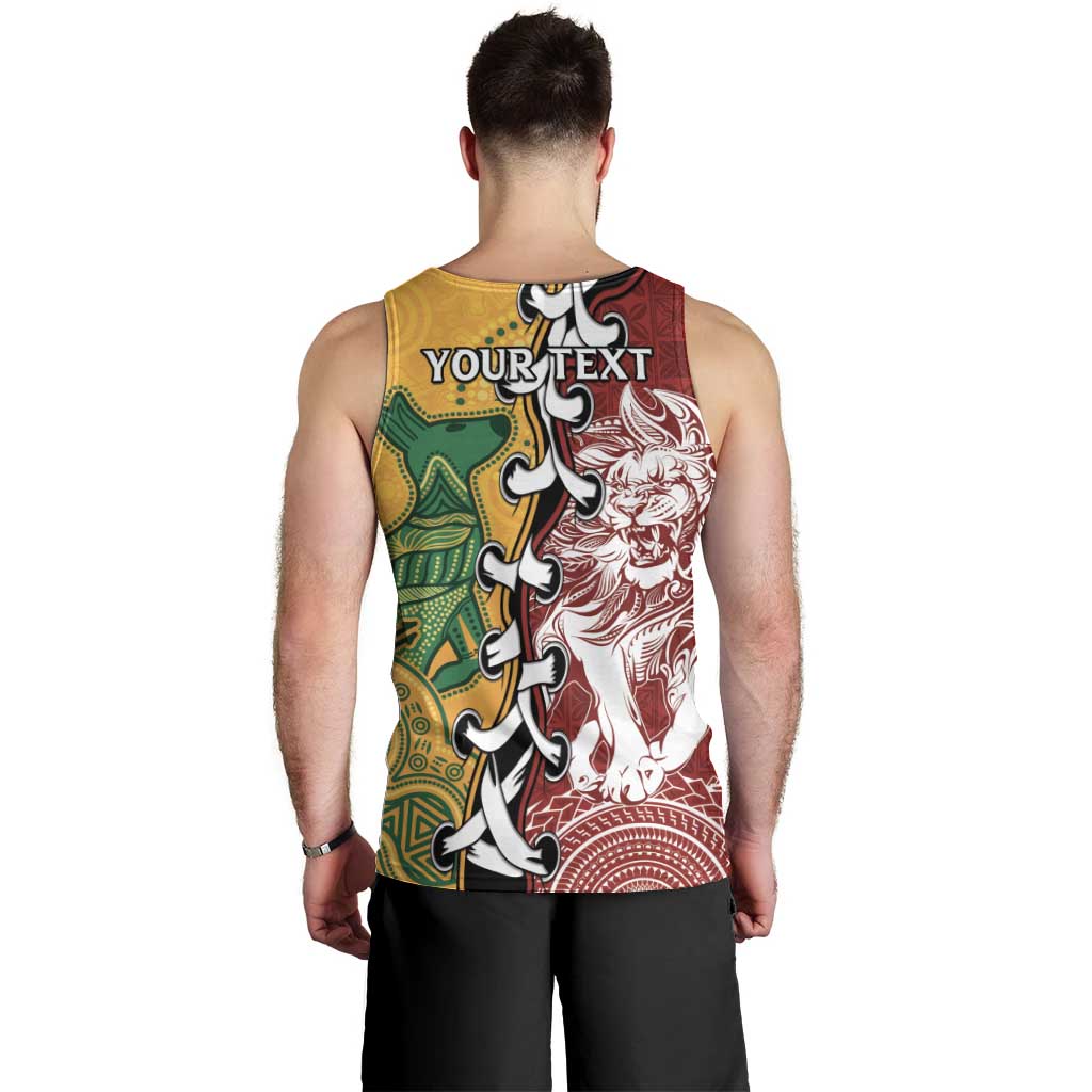 Mate Ma'a Tonga Vs Australia Rugby Personalized Men Tank Top Special Mascots LT7 - Polynesian Pride