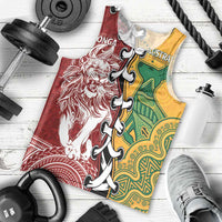 Mate Ma'a Tonga Vs Australia Rugby Personalized Men Tank Top Special Mascots LT7 - Polynesian Pride