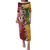 Mate Ma'a Tonga Vs Australia Rugby Personalized Puletasi Special Mascots LT7 Long Dress Colorful - Polynesian Pride