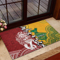 Mate Ma'a Tonga Vs Australia Rugby Personalized Rubber Doormat Special Mascots LT7 - Polynesian Pride
