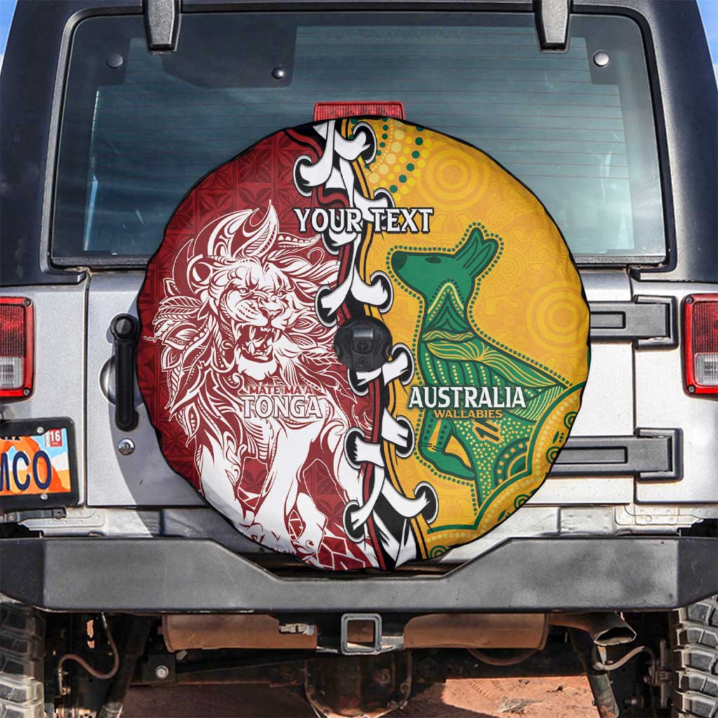 Mate Ma'a Tonga Vs Australia Rugby Personalized Spare Tire Cover Special Mascots LT7 Colorful - Polynesian Pride
