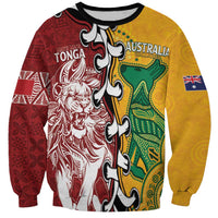 Mate Ma'a Tonga Vs Australia Rugby Personalized Sweatshirt Special Mascots LT7 Unisex Colorful - Polynesian Pride