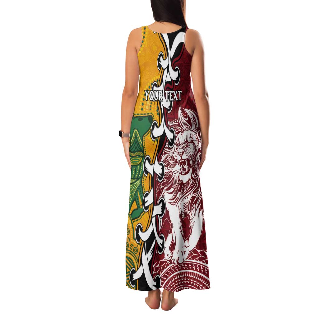 Mate Ma'a Tonga Vs Australia Rugby Personalized Tank Maxi Dress Special Mascots LT7 - Polynesian Pride