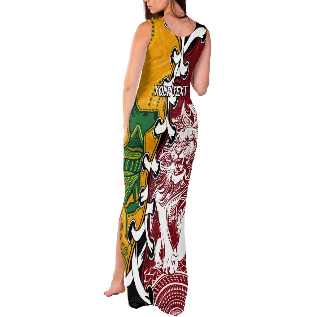 Mate Ma'a Tonga Vs Australia Rugby Personalized Tank Maxi Dress Special Mascots LT7 - Polynesian Pride