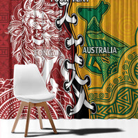 Mate Ma'a Tonga Vs Australia Rugby Personalized Window Curtain Special Mascots LT7 - Polynesian Pride
