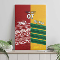 Australia - Tonga Rugby Custom Canvas Wall Art Minimalist Dynamic LT7 - Polynesian Pride