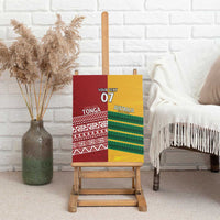Australia - Tonga Rugby Custom Canvas Wall Art Minimalist Dynamic LT7 - Polynesian Pride