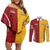 Australia - Tonga Rugby Custom Couples Matching Off Shoulder Short Dress and Long Sleeve Button Shirt Minimalist Dynamic