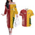 Australia - Tonga Rugby Custom Couples Matching Off The Shoulder Long Sleeve Dress and Hawaiian Shirt Minimalist Dynamic