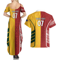 Australia - Tonga Rugby Custom Couples Matching Summer Maxi Dress and Hawaiian Shirt Minimalist Dynamic LT7 - Polynesian Pride