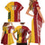 Australia - Tonga Rugby Custom Family Matching Short Sleeve Bodycon Dress and Hawaiian Shirt Minimalist Dynamic