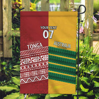 Australia - Tonga Rugby Custom Garden Flag Minimalist Dynamic LT7 Garden Flag Colorful - Polynesian Pride