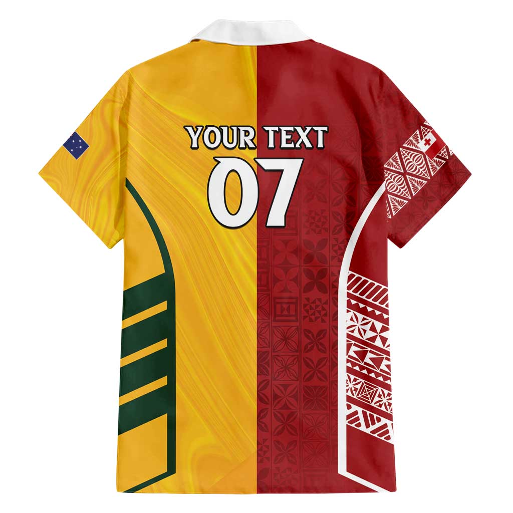 Australia - Tonga Rugby Custom Hawaiian Shirt Minimalist Dynamic LT7 - Polynesian Pride