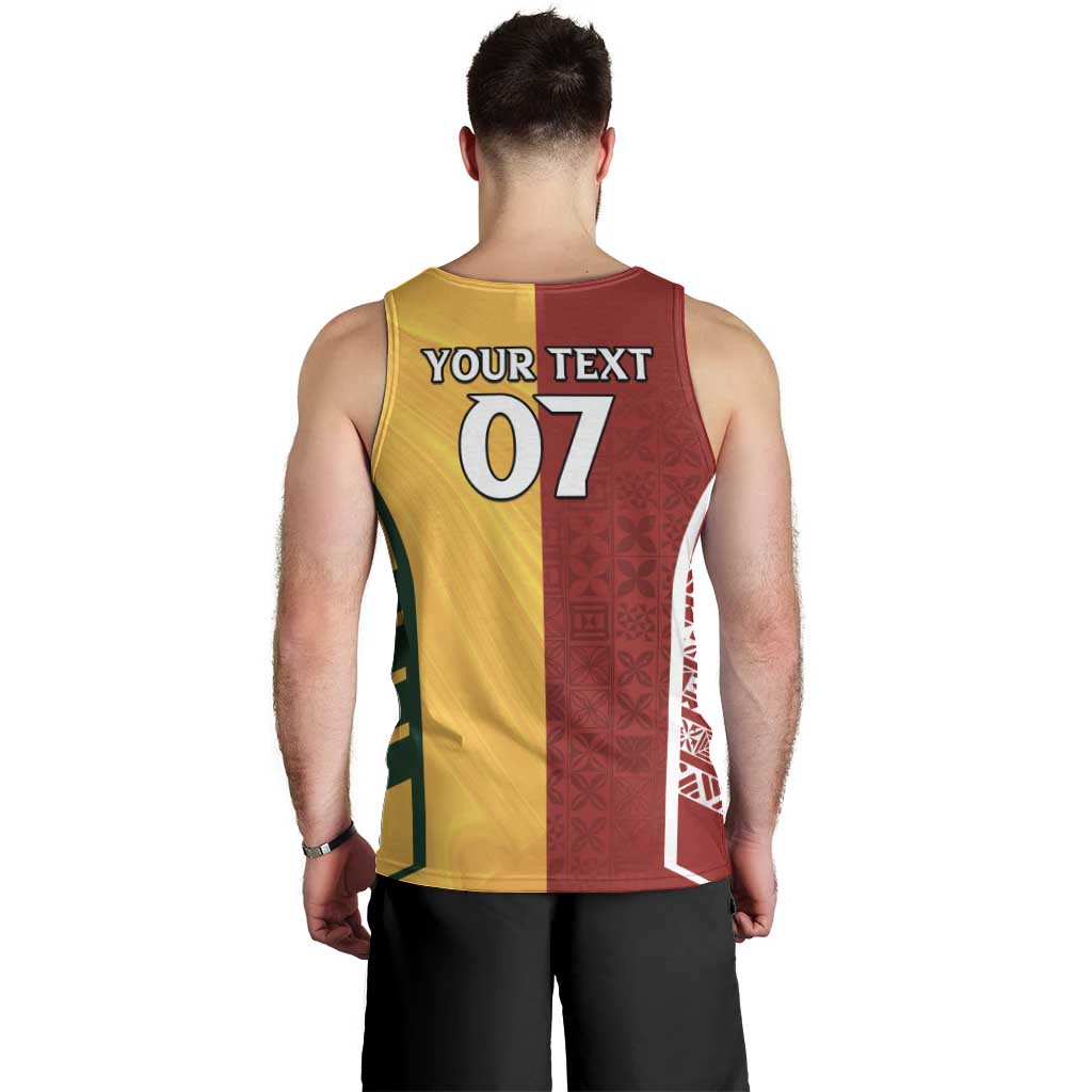 Australia - Tonga Rugby Custom Men Tank Top Minimalist Dynamic LT7 - Polynesian Pride