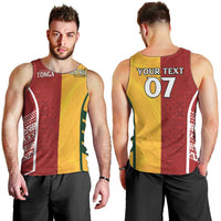 Australia - Tonga Rugby Custom Men Tank Top Minimalist Dynamic LT7 - Polynesian Pride