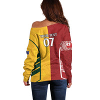 Australia - Tonga Rugby Custom Off Shoulder Sweater Minimalist Dynamic LT7 - Polynesian Pride