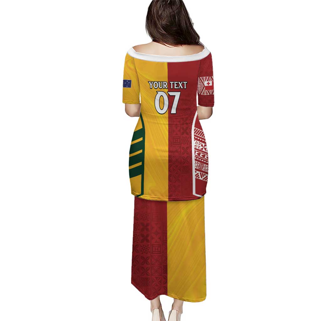 Australia - Tonga Rugby Custom Puletasi Minimalist Dynamic LT7 - Polynesian Pride