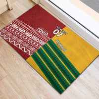 Australia - Tonga Rugby Custom Rubber Doormat Minimalist Dynamic LT7 - Polynesian Pride