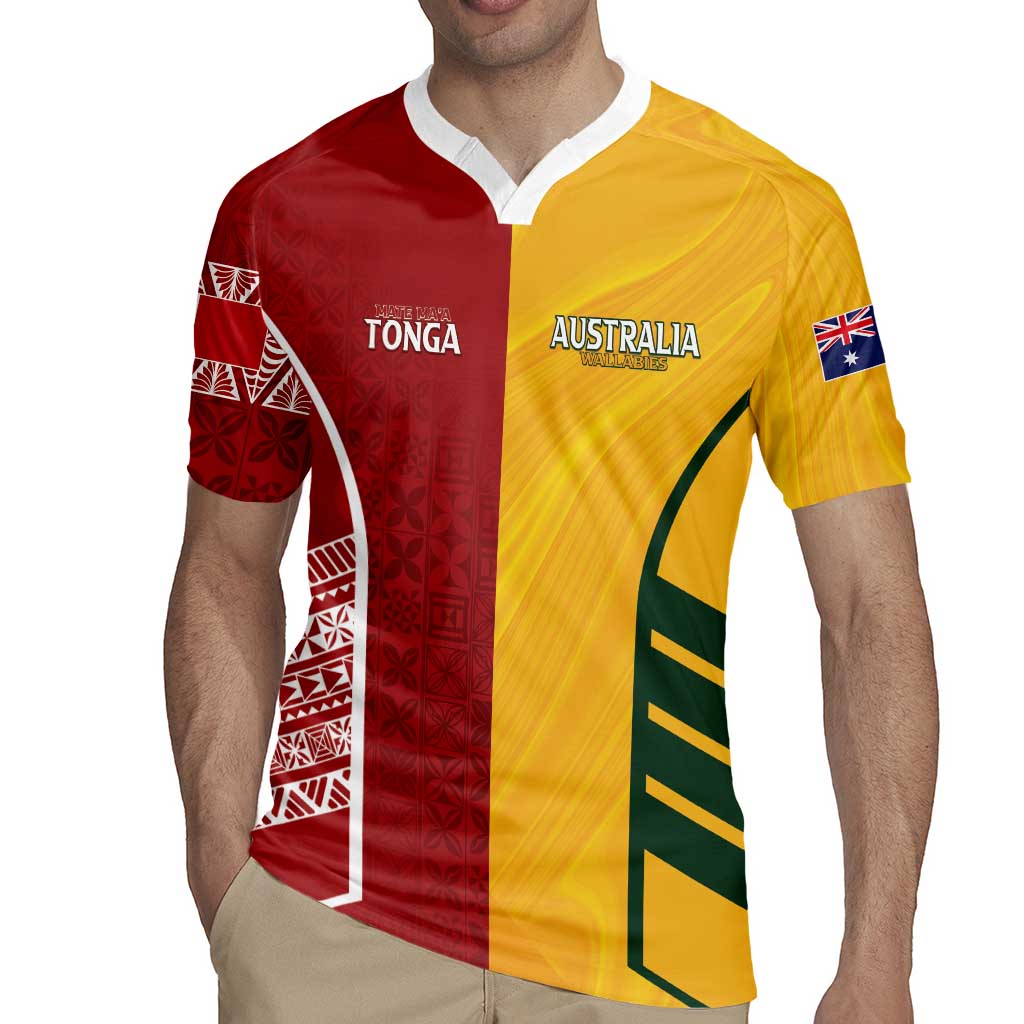 Australia - Tonga Rugby Custom Rugby Jersey Minimalist Dynamic LT7 - Polynesian Pride
