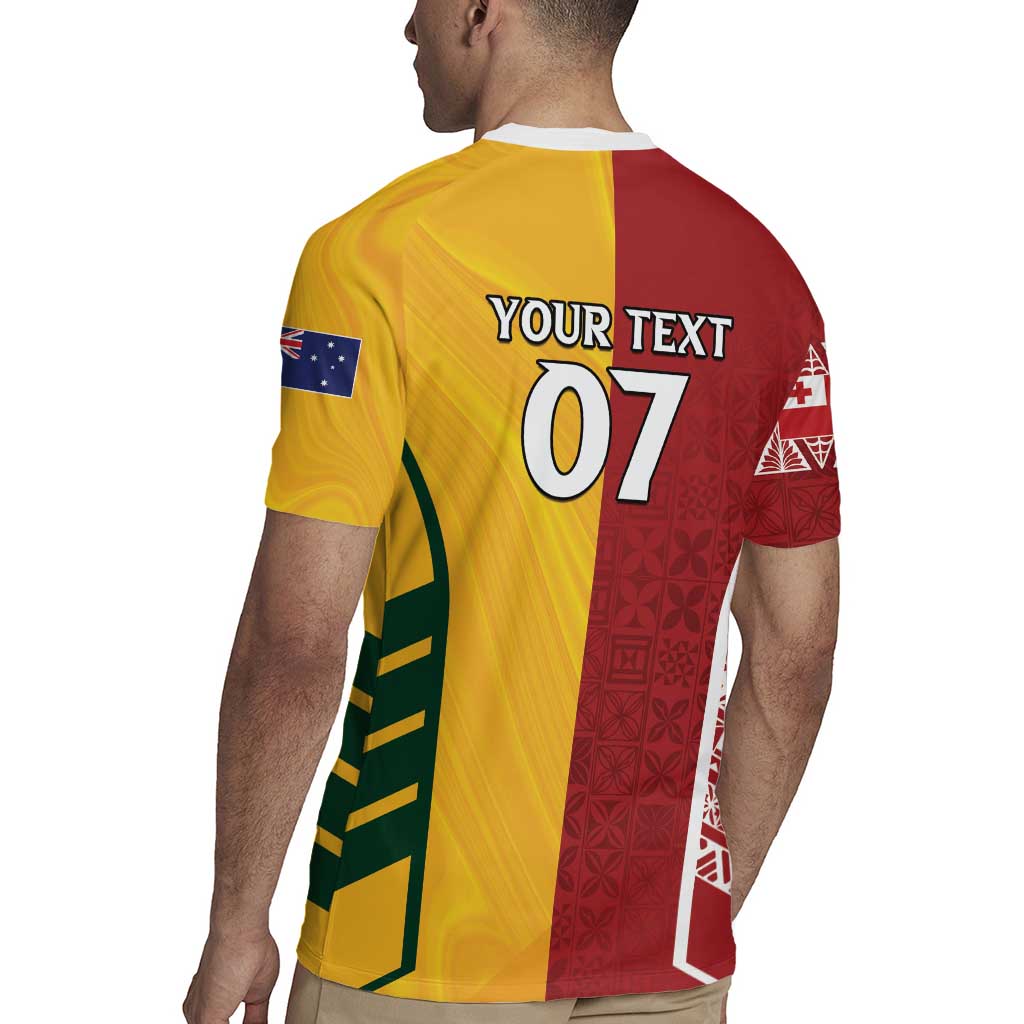 Australia - Tonga Rugby Custom Rugby Jersey Minimalist Dynamic LT7 - Polynesian Pride