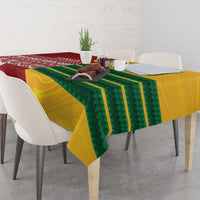 Australia - Tonga Rugby Custom Tablecloth Minimalist Dynamic LT7 - Polynesian Pride