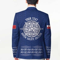 Queen Salote College 100 Years Anniversary Personalized Blazer Tonga QSC Royal Blue - Polynesian Pride