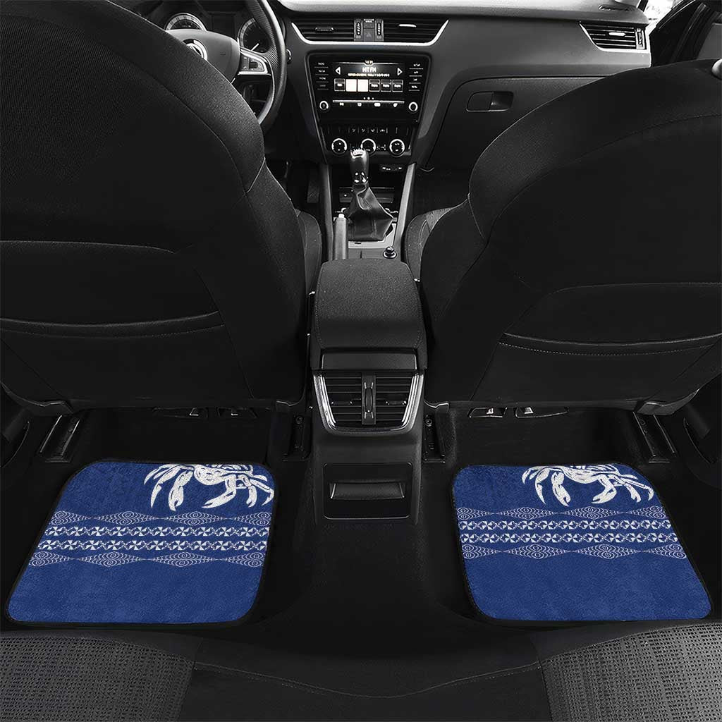Queen Salote College 100 Years Anniversary Personalized Car Mats Tonga QSC Royal Blue - Polynesian Pride
