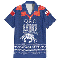 Queen Salote College 100 Years Anniversary Personalized Hawaiian Shirt Tonga QSC Royal Blue LT7 Royal Blue - Polynesian Pride