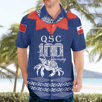 Queen Salote College 100 Years Anniversary Personalized Hawaiian Shirt Tonga QSC Royal Blue LT7 - Polynesian Pride