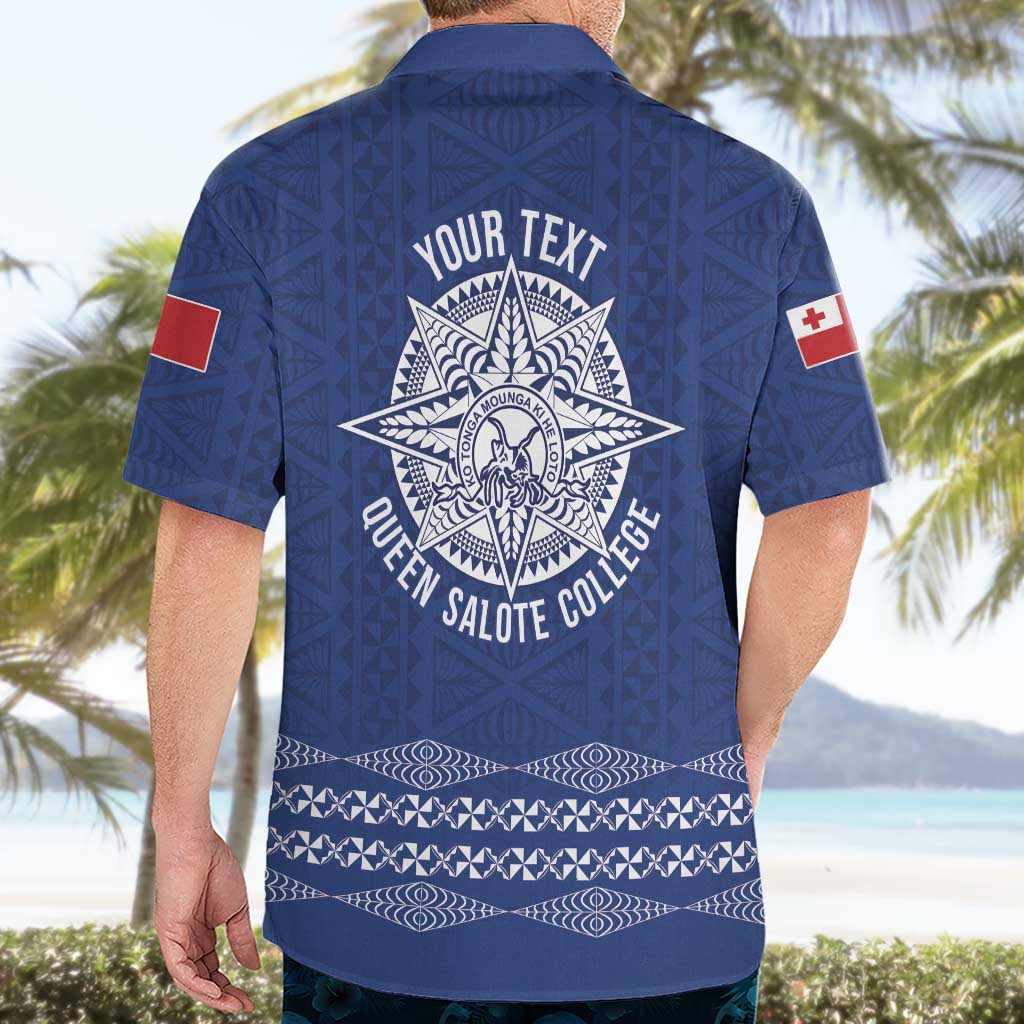 Queen Salote College 100 Years Anniversary Personalized Hawaiian Shirt Tonga QSC Royal Blue LT7 - Polynesian Pride