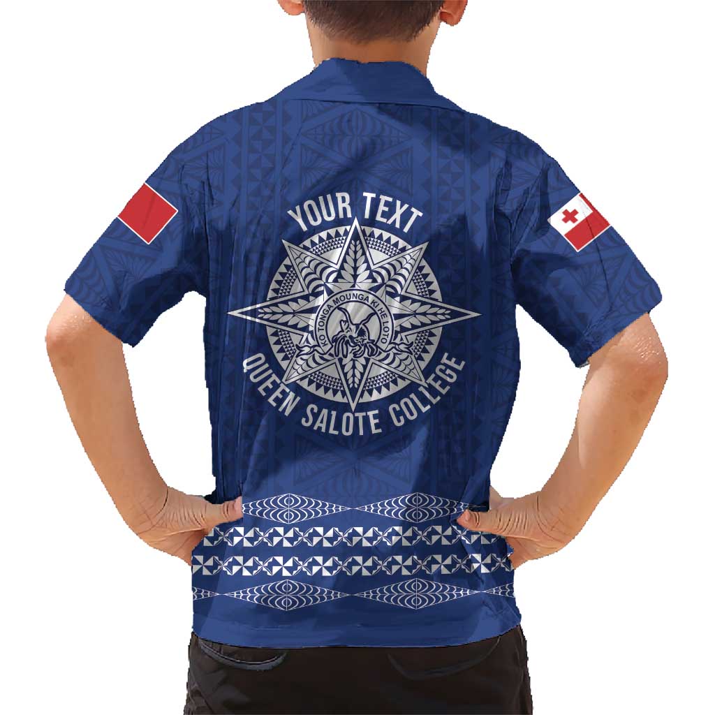 Queen Salote College 100 Years Anniversary Personalized Hawaiian Shirt Tonga QSC Royal Blue LT7 - Polynesian Pride