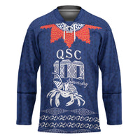 Queen Salote College 100 Years Anniversary Personalized Hockey Jersey Tonga QSC Royal Blue - Polynesian Pride