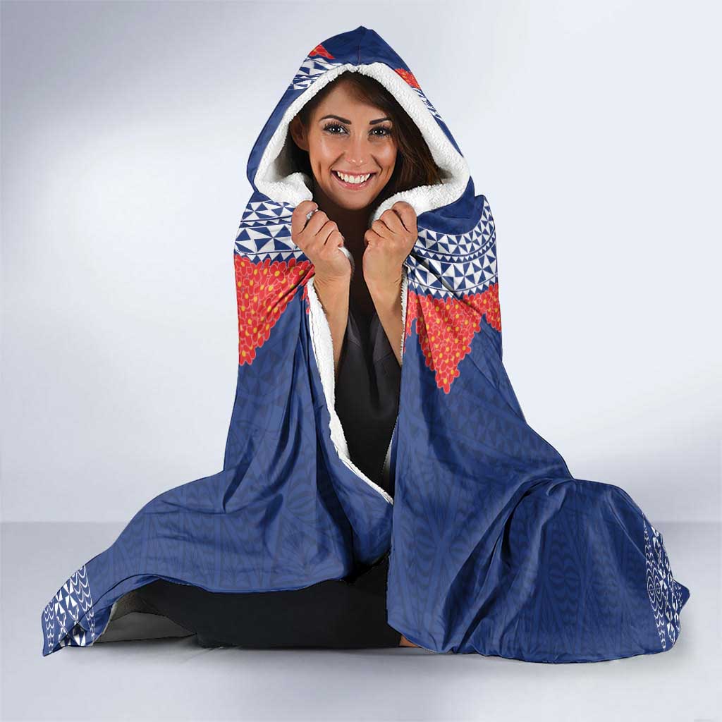 Queen Salote College 100 Years Anniversary Hooded Blanket Tonga QSC Royal Blue - Polynesian Pride