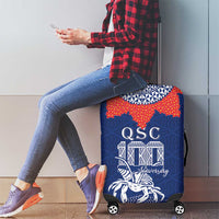 Queen Salote College 100 Years Anniversary Luggage Cover Tonga QSC Royal Blue - Polynesian Pride