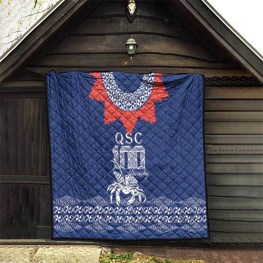 Queen Salote College 100 Years Anniversary Quilt Tonga QSC Royal Blue - Polynesian Pride