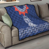 Queen Salote College 100 Years Anniversary Quilt Tonga QSC Royal Blue - Polynesian Pride